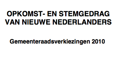 Minder nieuwe-Nederlanders naar de stembus
