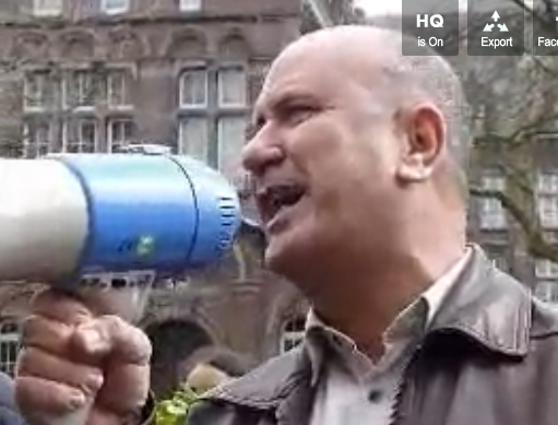 Protest Agraw Amazigh tegenover Marokkaanse ambassade