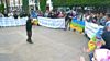 Amazigh studenten demonstreren tegenover het Marokkaanse Parlement