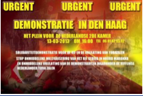 Den Haag: Demonstratie tegen de Marokkaanse regering op dinsdag 13 maart